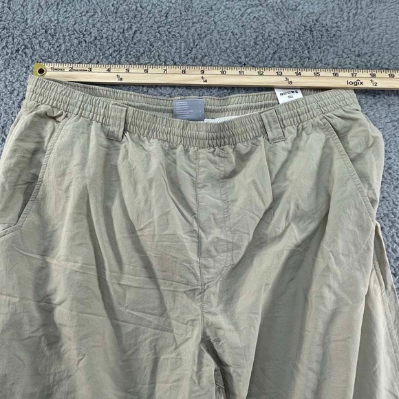 Columbia PFG Pants Mens Large Tan Convertible Outdoors Fishing Hiking Lined - Picture 12 of 14